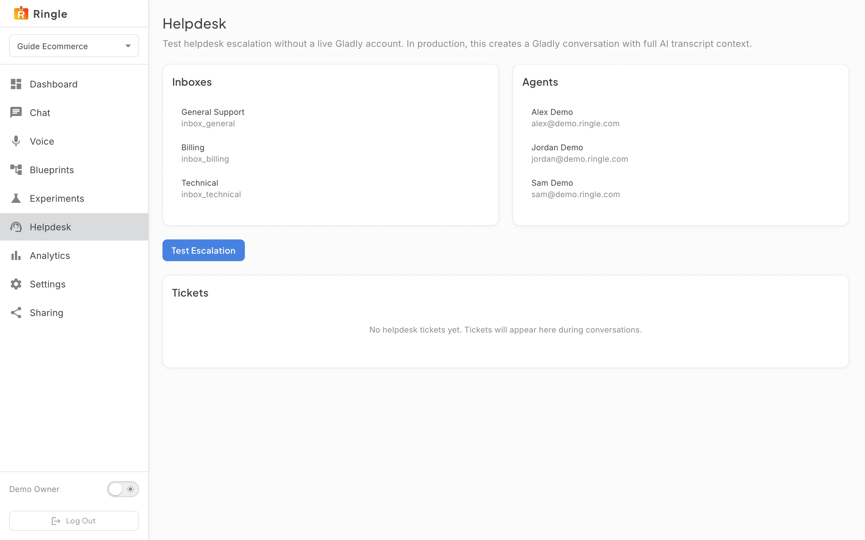 demo-helpdesk, step-01